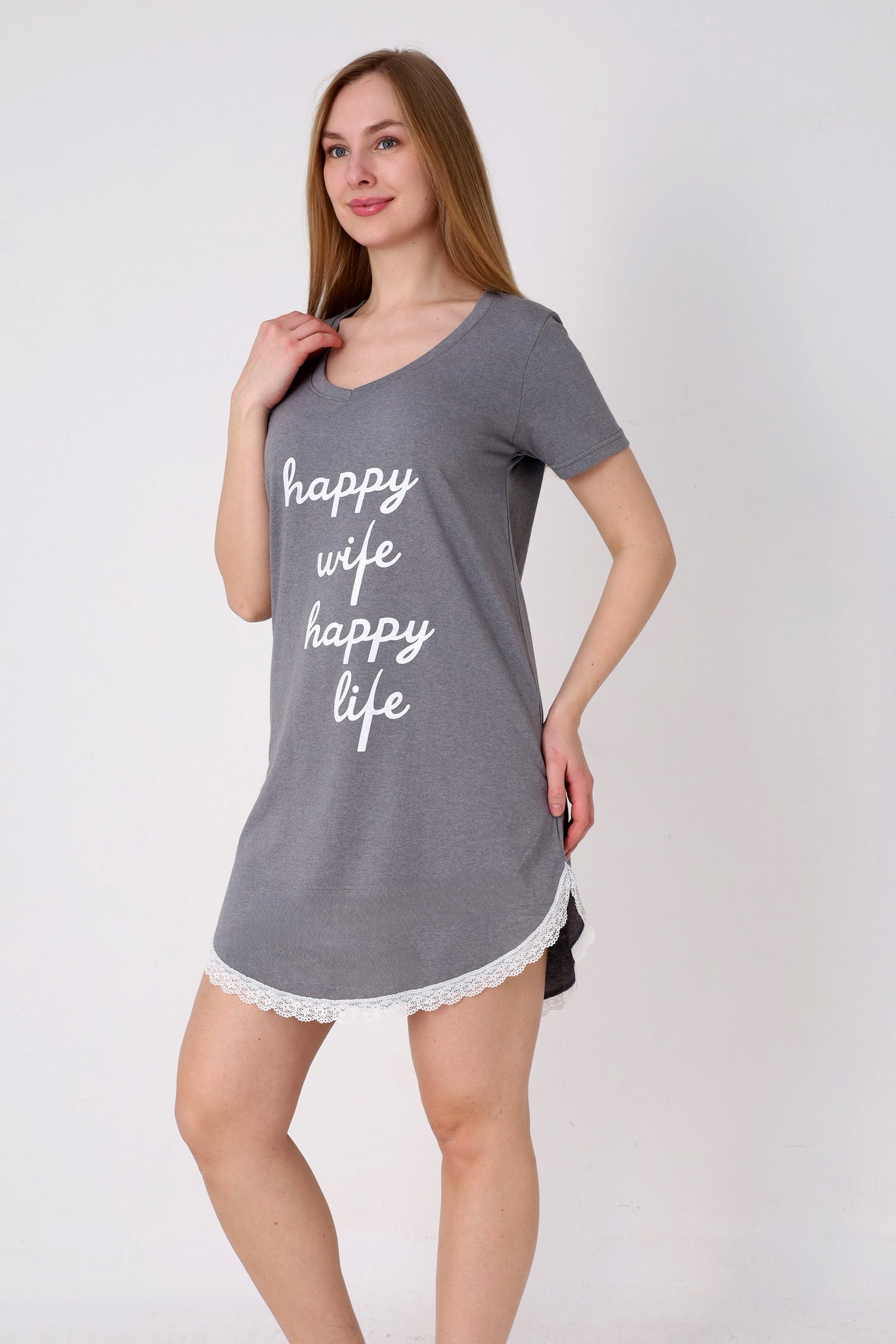 Nachthemd Happy aus Baumwolle