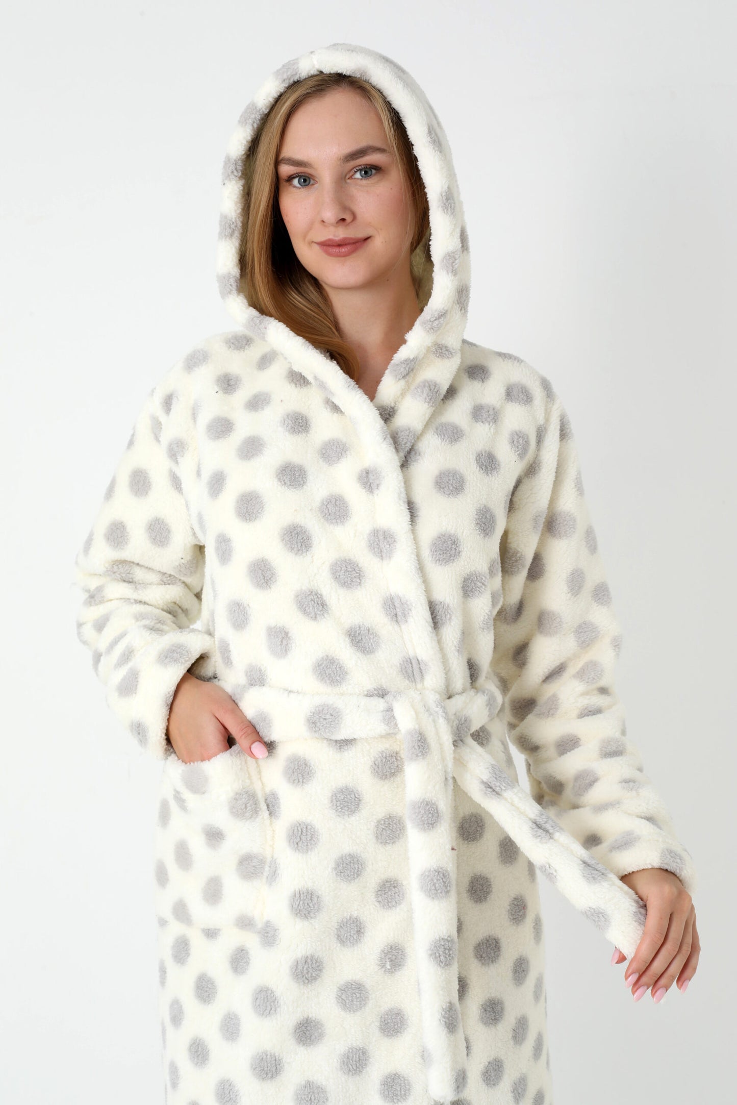 Bademantel Polka Dot