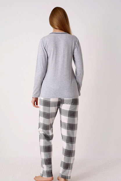 Pyjamaset Shadow aus Baumwolle