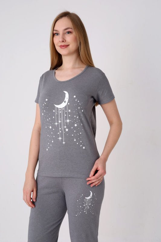 Pyjamaset Stars aus Baumwolle