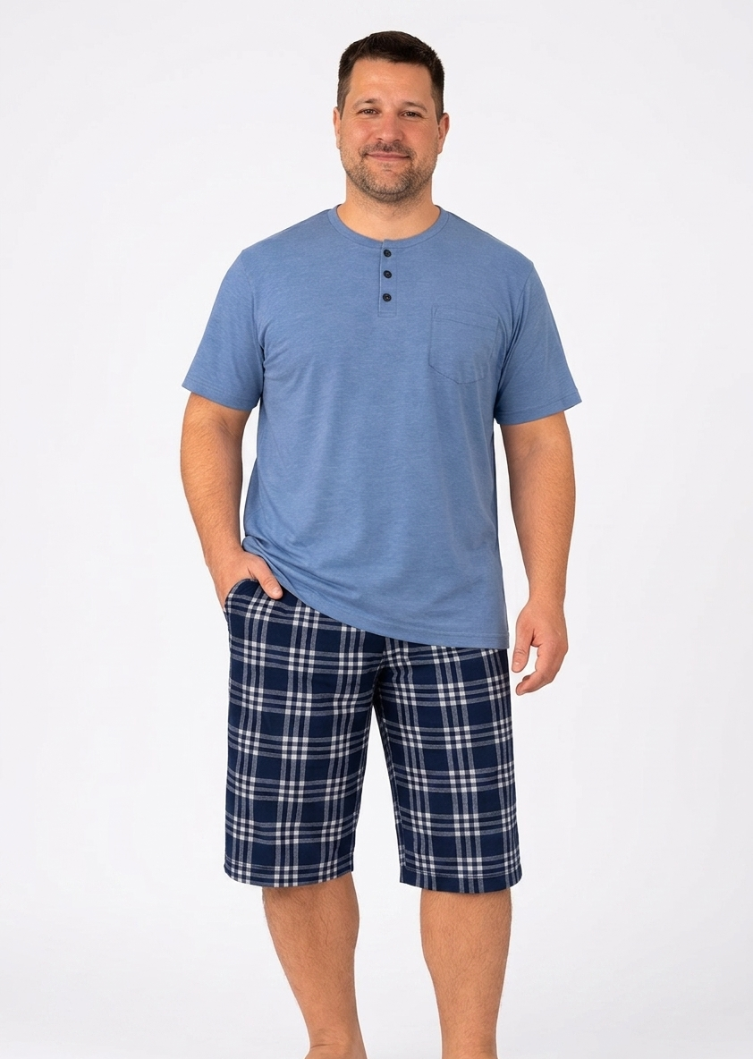 Pyjamaset Plus-Size Surf aus Baumwolle