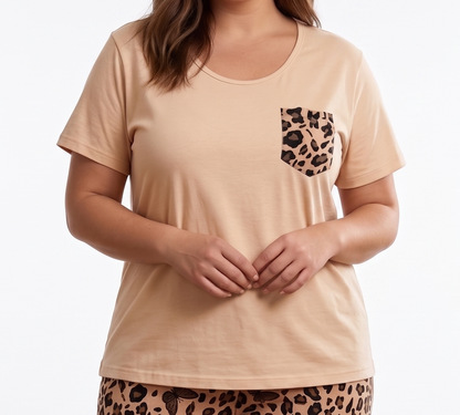 Pyjamaset Plus-Size Maya aus Baumwolle