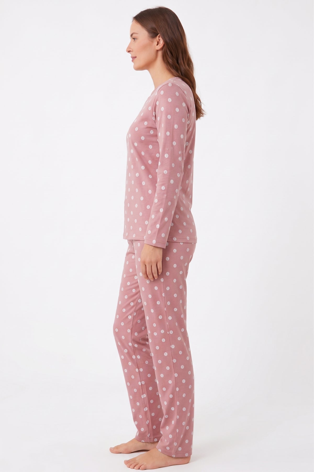Pyjamaset Rosewood aus Baumwolle
