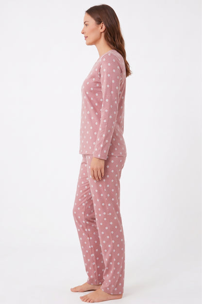 Pyjamaset Rosewood aus Baumwolle