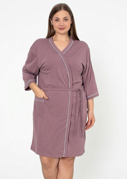 Bademantel Plus-Size Sweet Pea aus Baumwolle