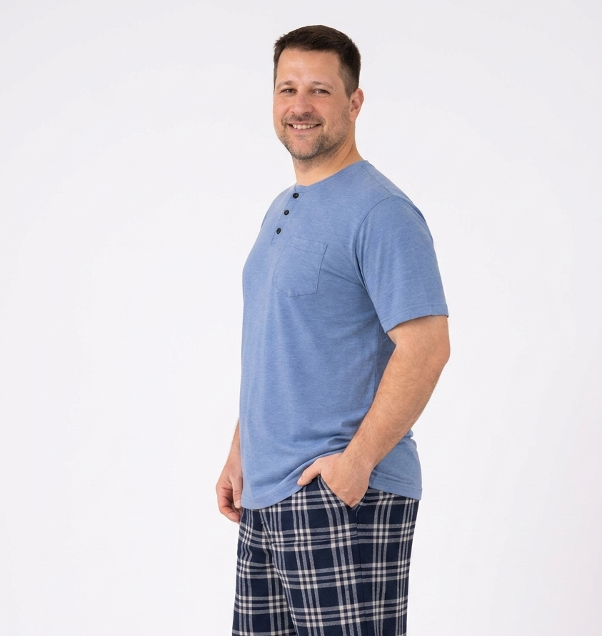 Pyjamaset Plus-Size Surf aus Baumwolle