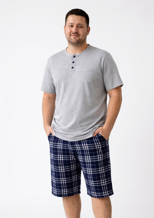Pyjamaset Plus-Size Surf aus Baumwolle