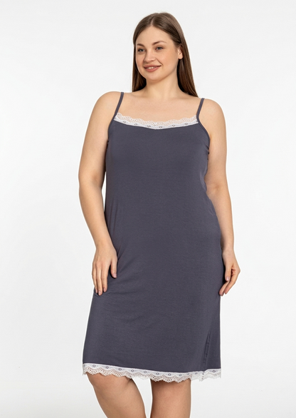 Nachthemd Plus-Size Velin aus Viskose