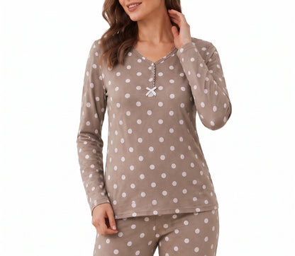 Pyjamaset Rosewood aus Baumwolle