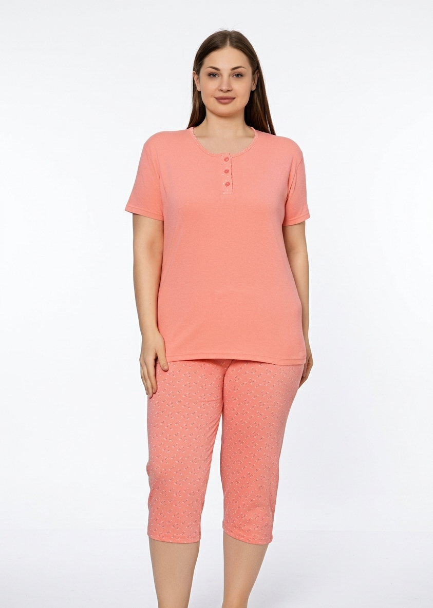 Pyjamaset Plus-Size Mona aus Baumwolle