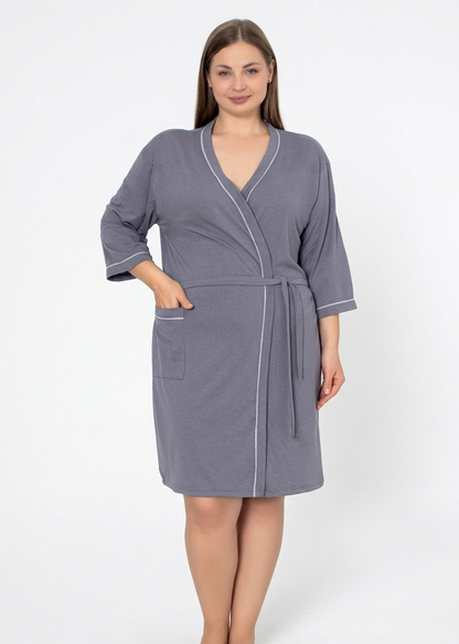 Bademantel Plus-Size Sweet Pea aus Baumwolle