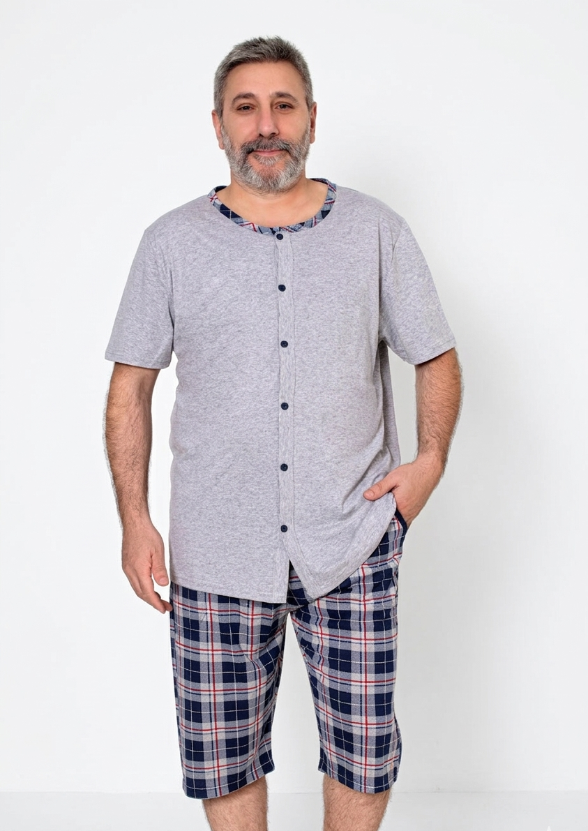 Pyjamaset Plus-Size Jett aus Baumwolle