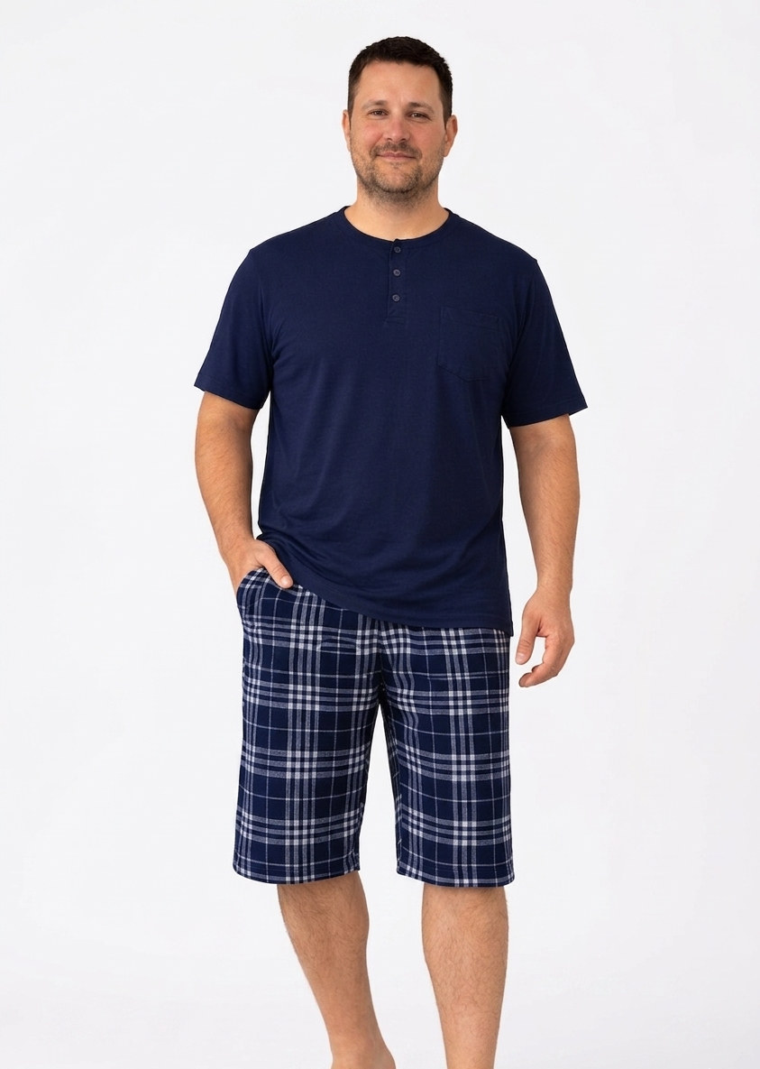 Pyjamaset Plus-Size Surf aus Baumwolle