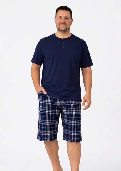 Pyjamaset Plus-Size Surf aus Baumwolle