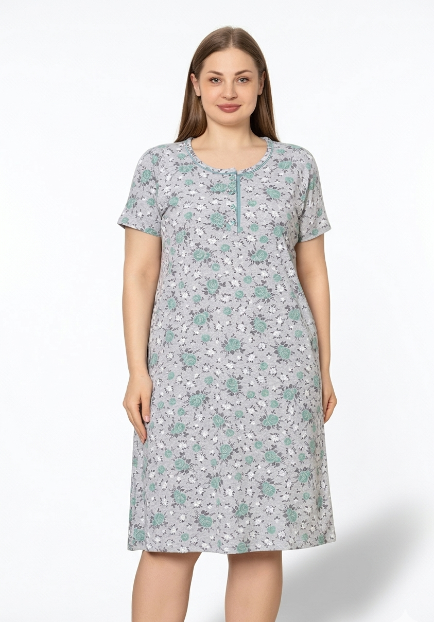 Nachthemd Plus-Size Lora aus Baumwolle