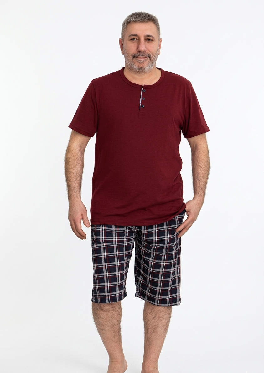 Pyjamaset Plus-Size Lava aus Baumwolle