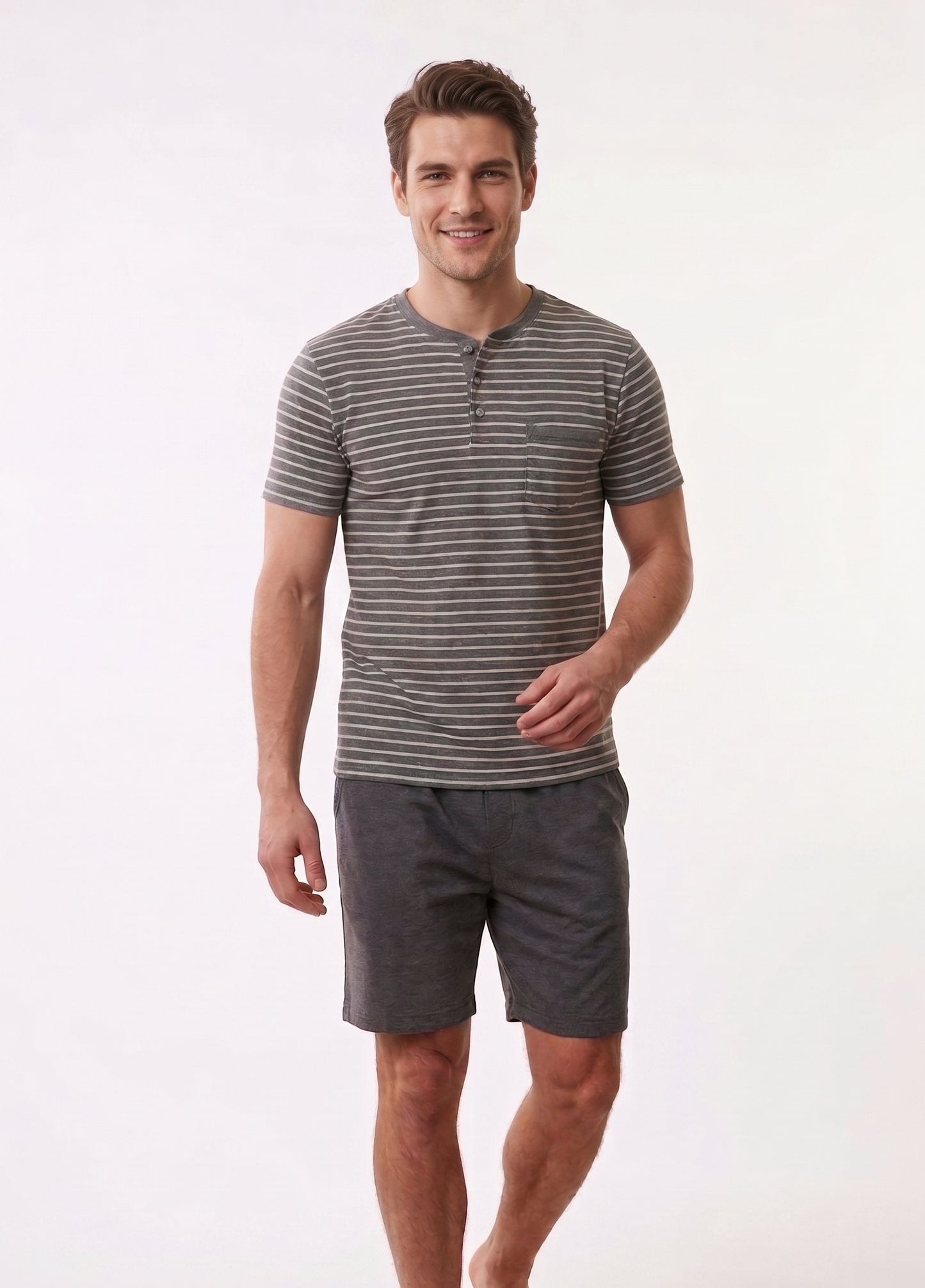 Pyjamaset Stripes aus Baumwolle