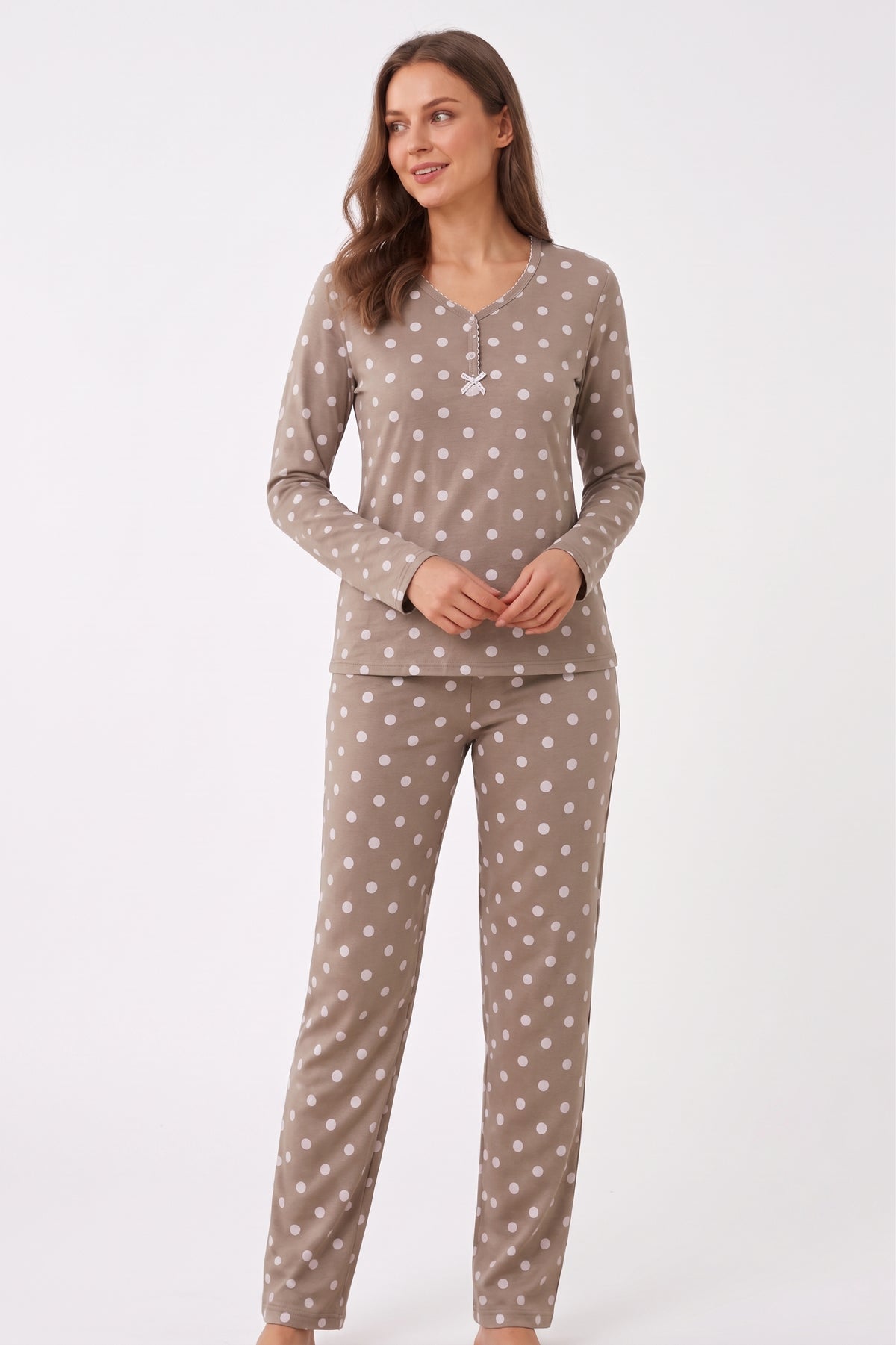 Pyjamaset Rosewood aus Baumwolle