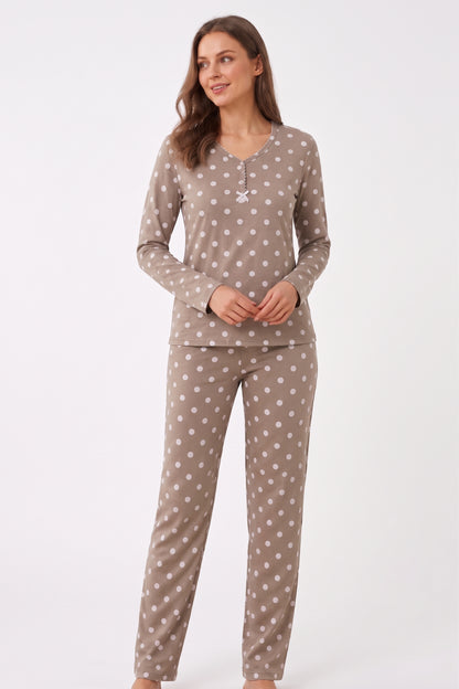 Pyjamaset Rosewood aus Baumwolle