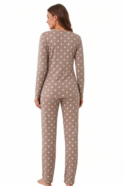 Pyjamaset Rosewood aus Baumwolle