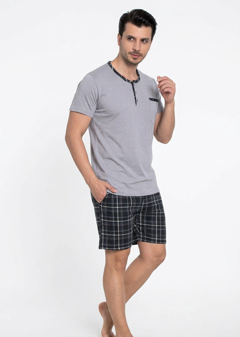 Pyjamaset Grey aus Baumwolle