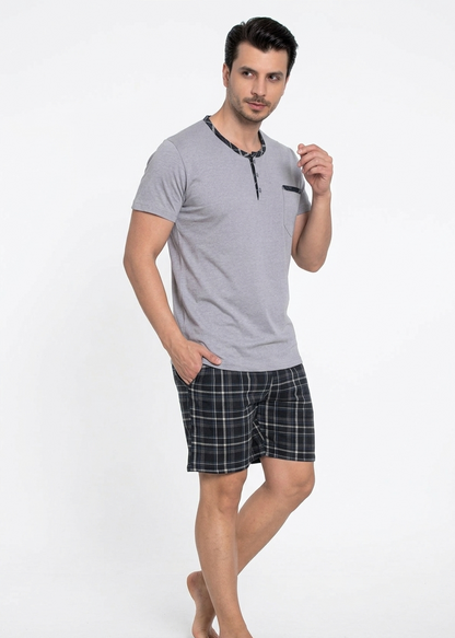 Pyjamaset Grey aus Baumwolle