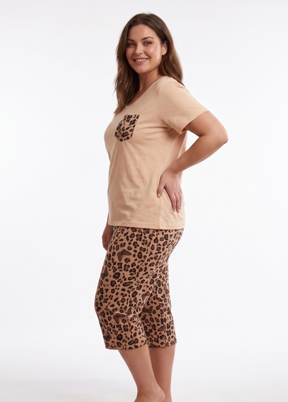 Pyjamaset Plus-Size Maya aus Baumwolle