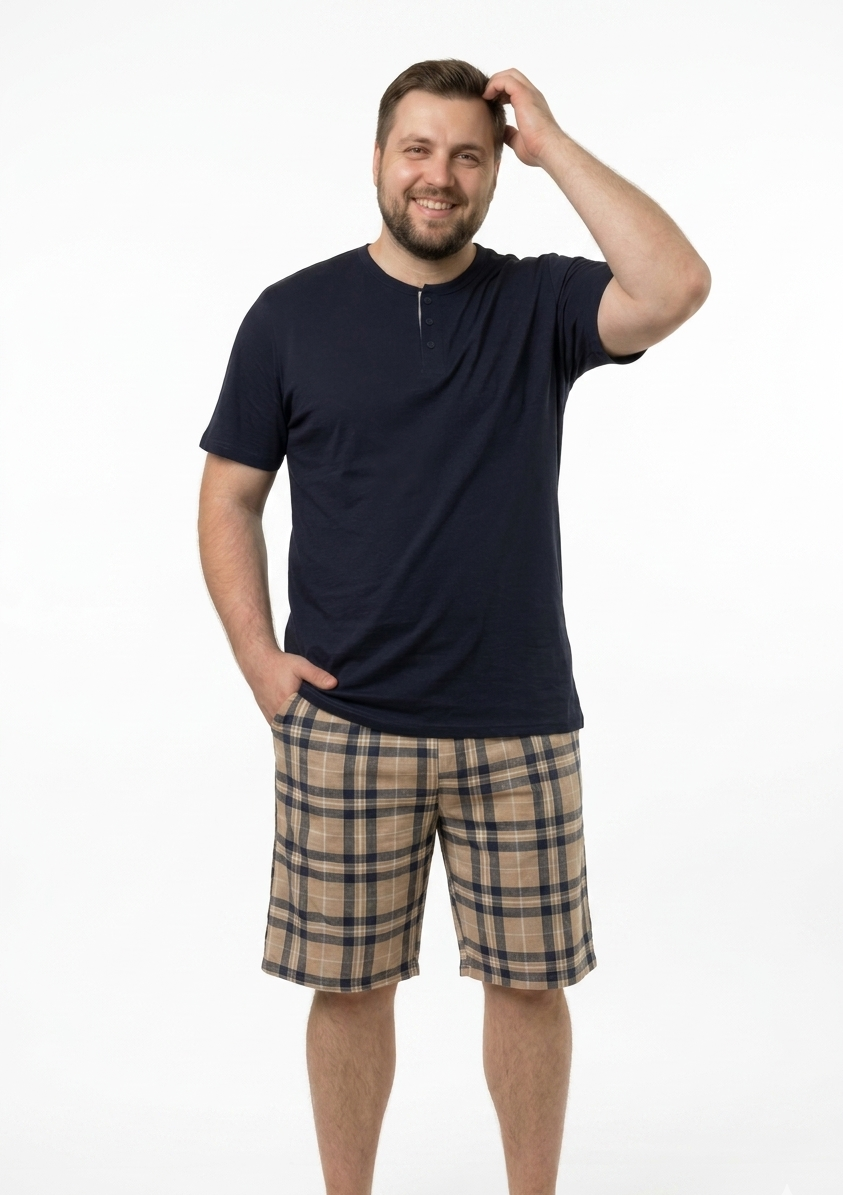 Pyjamaset Plus-Size Hazel aus Baumwolle