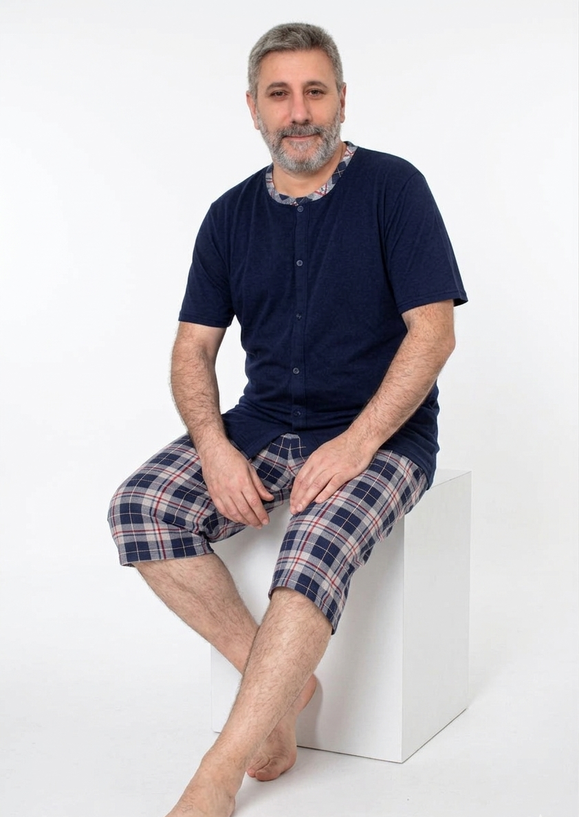 Pyjamaset Plus-Size Jett aus Baumwolle