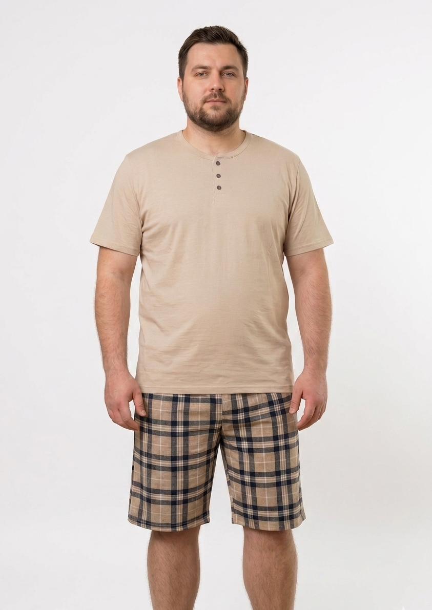 Pyjamaset Plus-Size Hazel aus Baumwolle