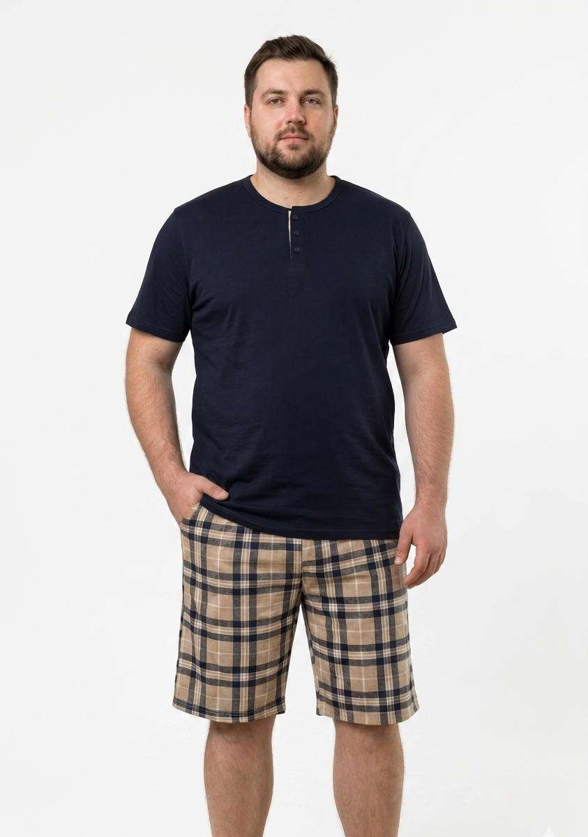 Pyjamaset Plus-Size Hazel aus Baumwolle