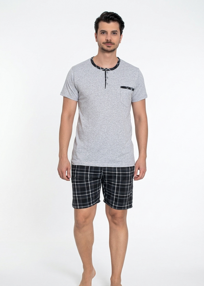 Pyjamaset Grey aus Baumwolle
