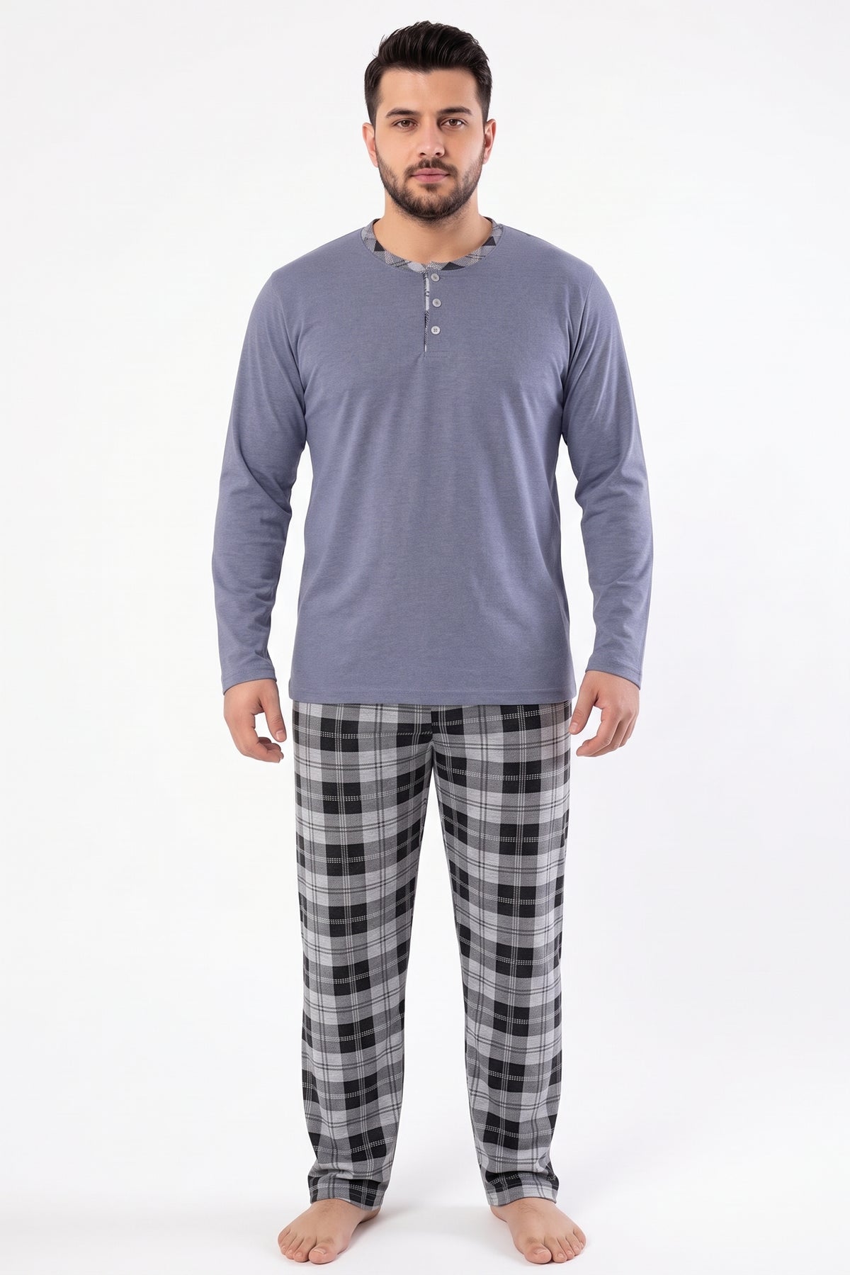 Pyjamaset Plus-Size Logan aus Baumwolle