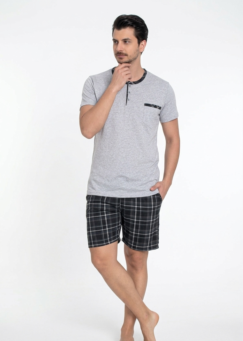 Pyjamaset Grey aus Baumwolle