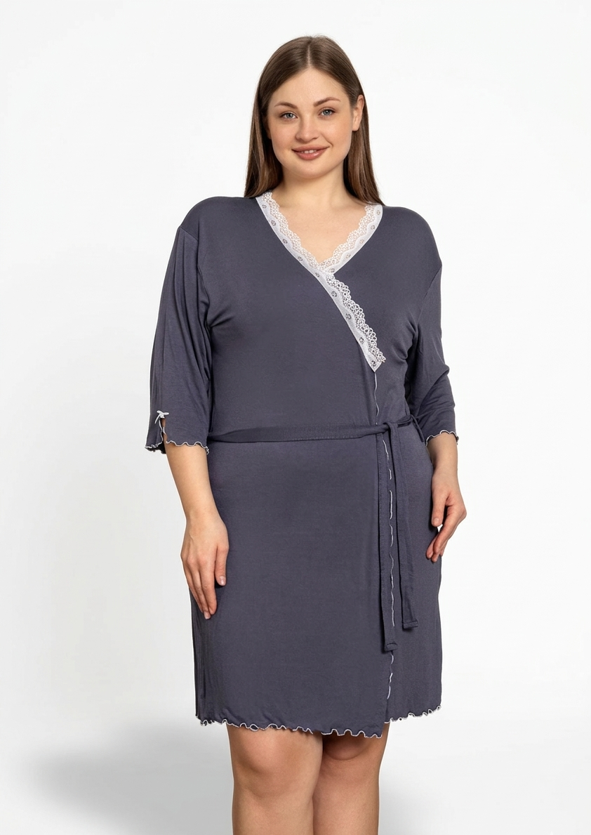 Bademantel Plus-Size Azra aus Viskose