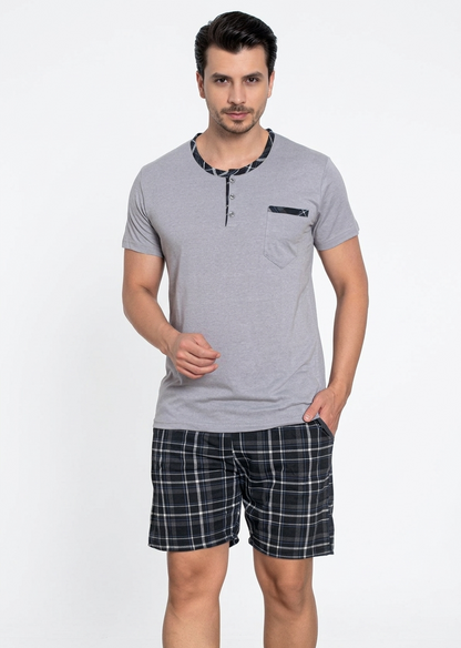 Pyjamaset Grey aus Baumwolle