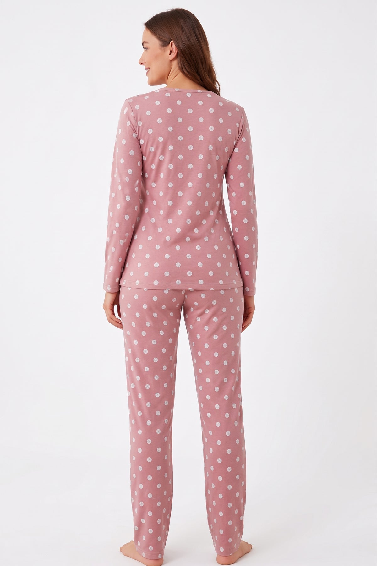 Pyjamaset Rosewood aus Baumwolle