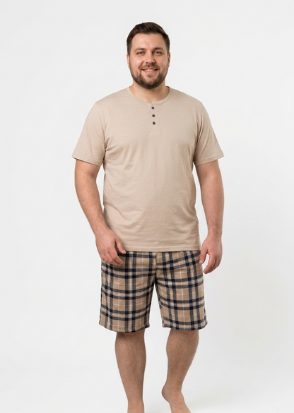 Pyjamaset Plus-Size Hazel aus Baumwolle