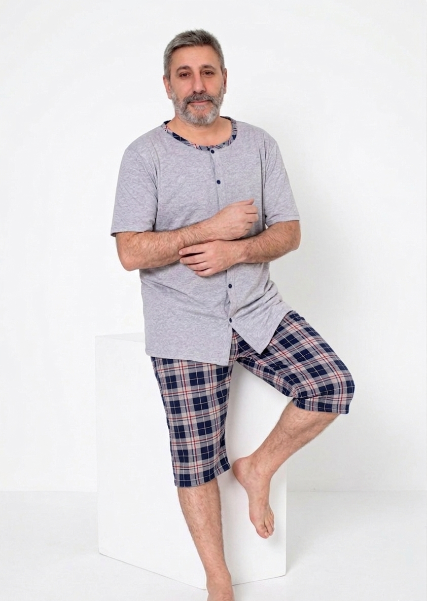 Pyjamaset Plus-Size Jett aus Baumwolle