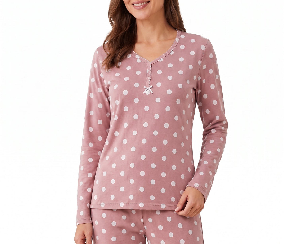 Pyjamaset Rosewood aus Baumwolle