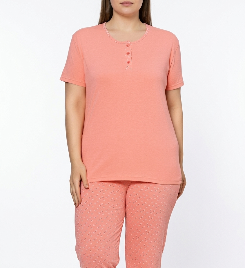 Pyjamaset Plus-Size Mona aus Baumwolle