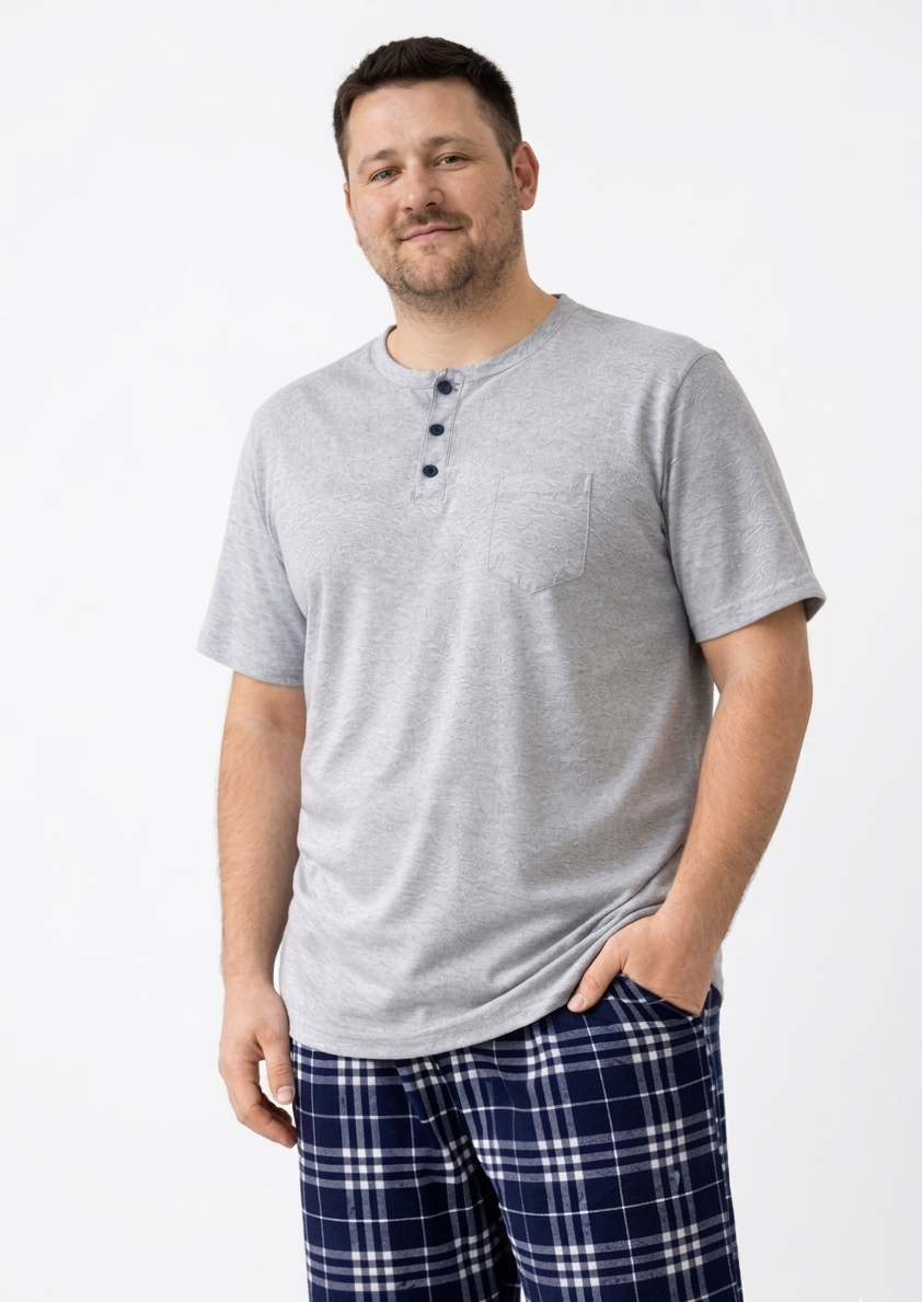 Pyjamaset Plus-Size Surf aus Baumwolle