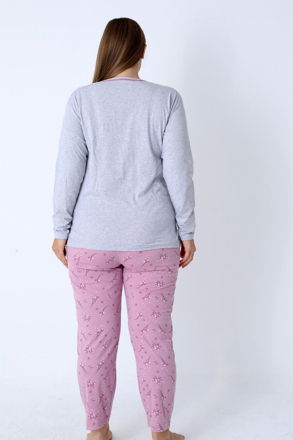 Pyjamaset Plus-Size Clara aus Baumwolle