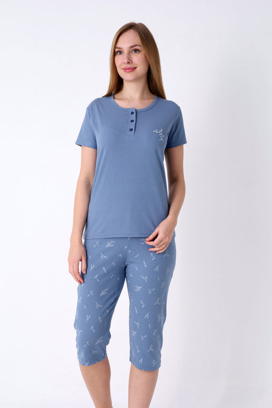 Pyjamaset Mavi aus Baumwolle