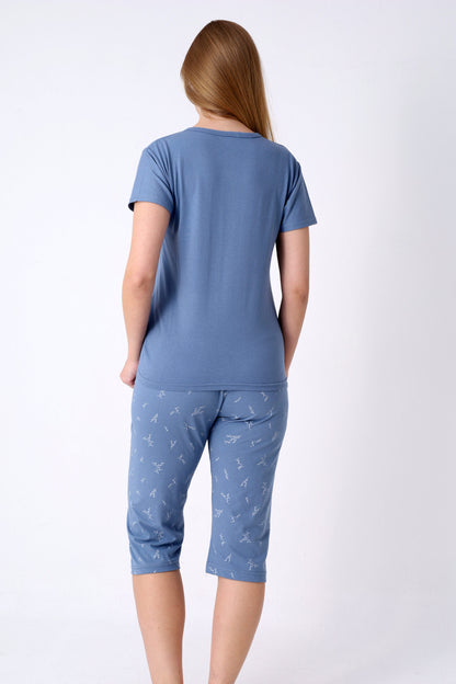 Pyjamaset Mavi aus Baumwolle