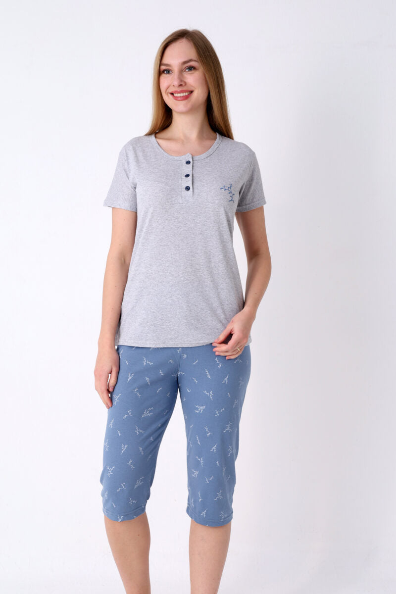 Pyjamaset Mavi aus Baumwolle