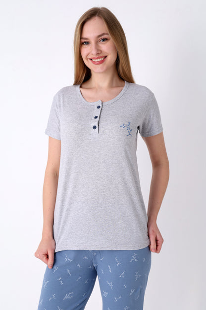 Pyjamaset Mavi aus Baumwolle