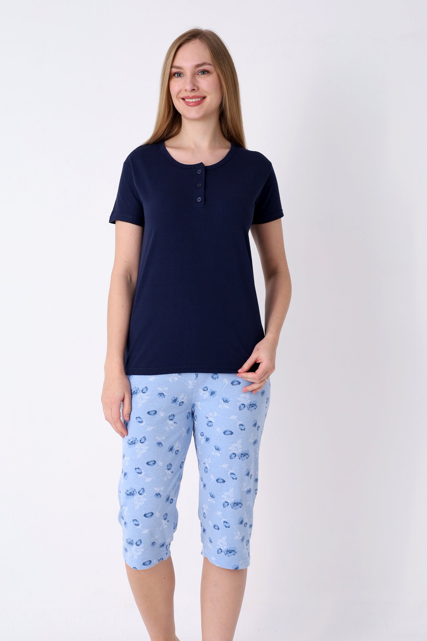 Pyjamaset Blue aus Baumwolle