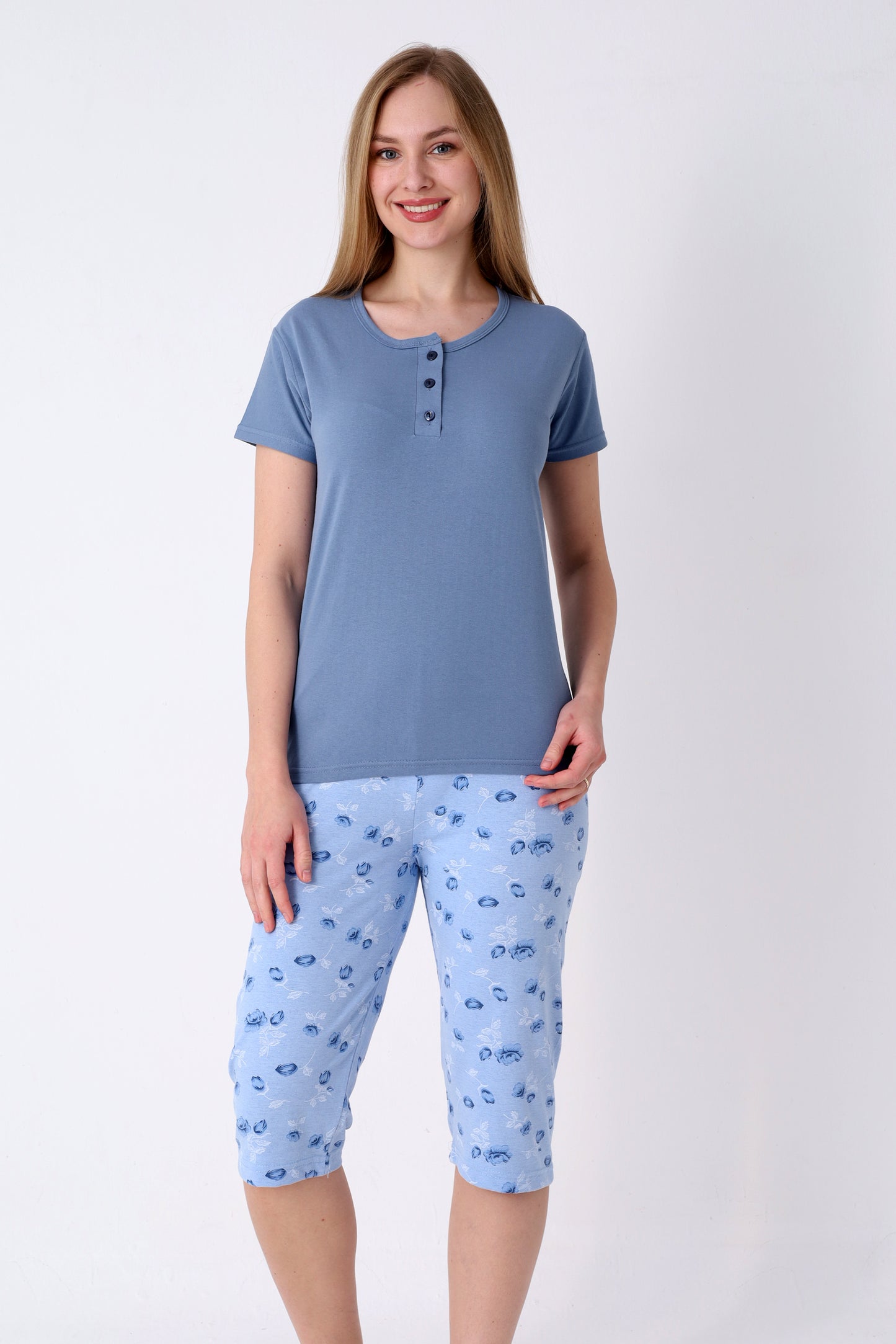 Pyjamaset Blue aus Baumwolle