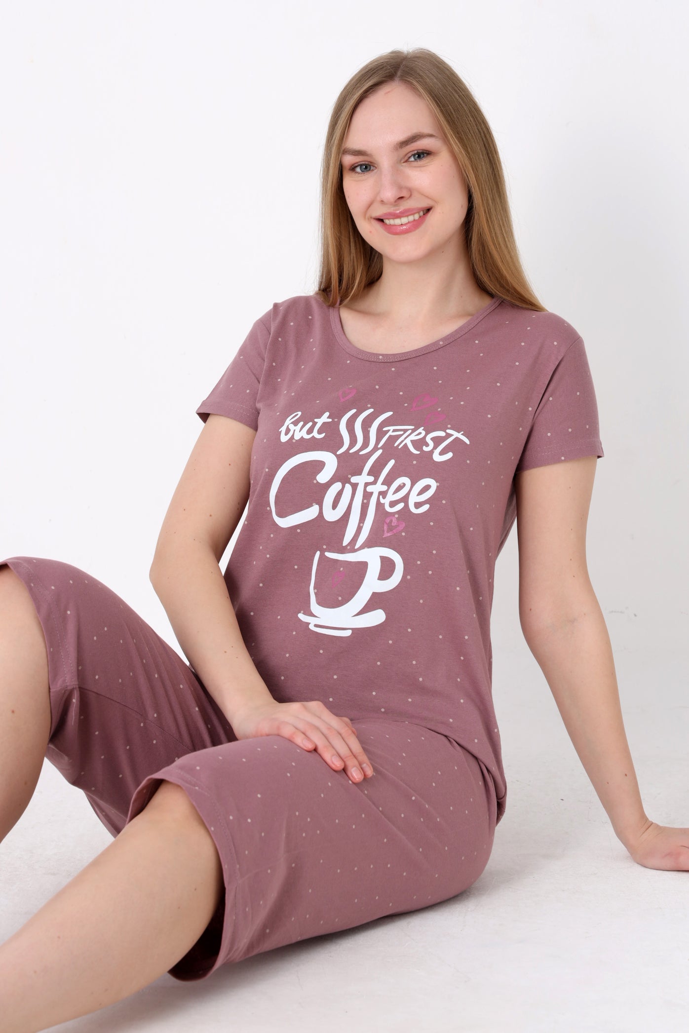 Pyjamaset Coffee aus Baumwolle